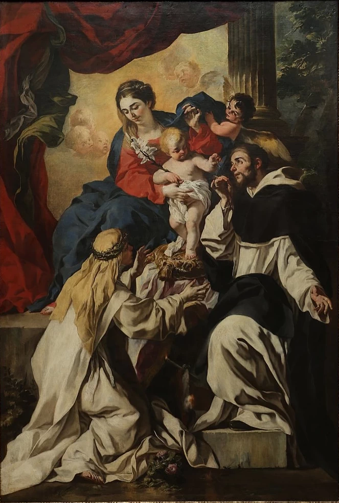 Madonna in trono col Bambino tra i ss. Domenico e Caterina da Siena